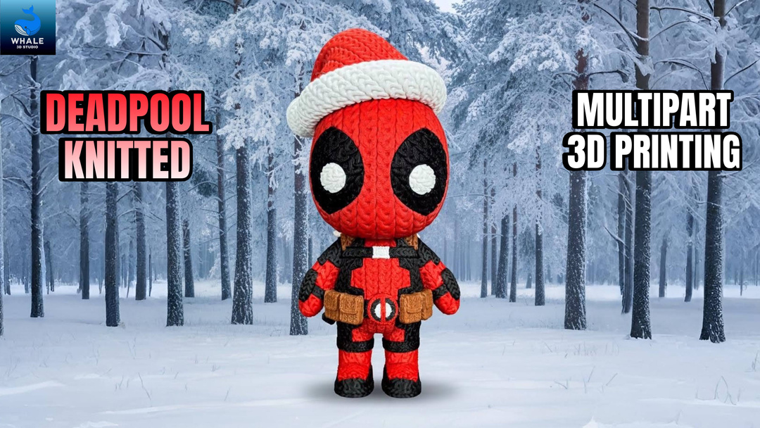 Deadpool - Knitted - Crochet - Multipart