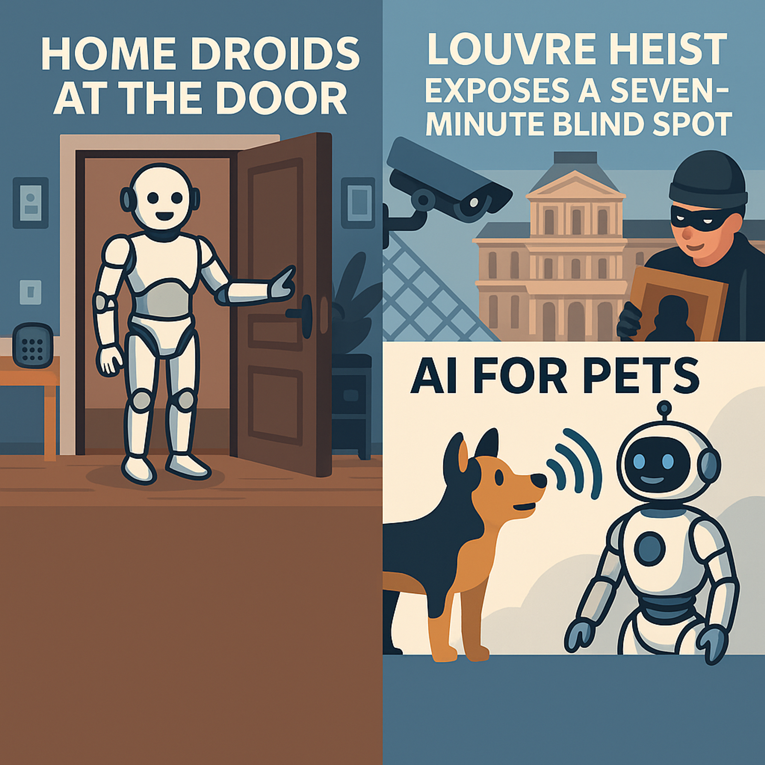 Robots, Surveillance Blind Spots, and AI for Pets — Episode 1 episode artwork