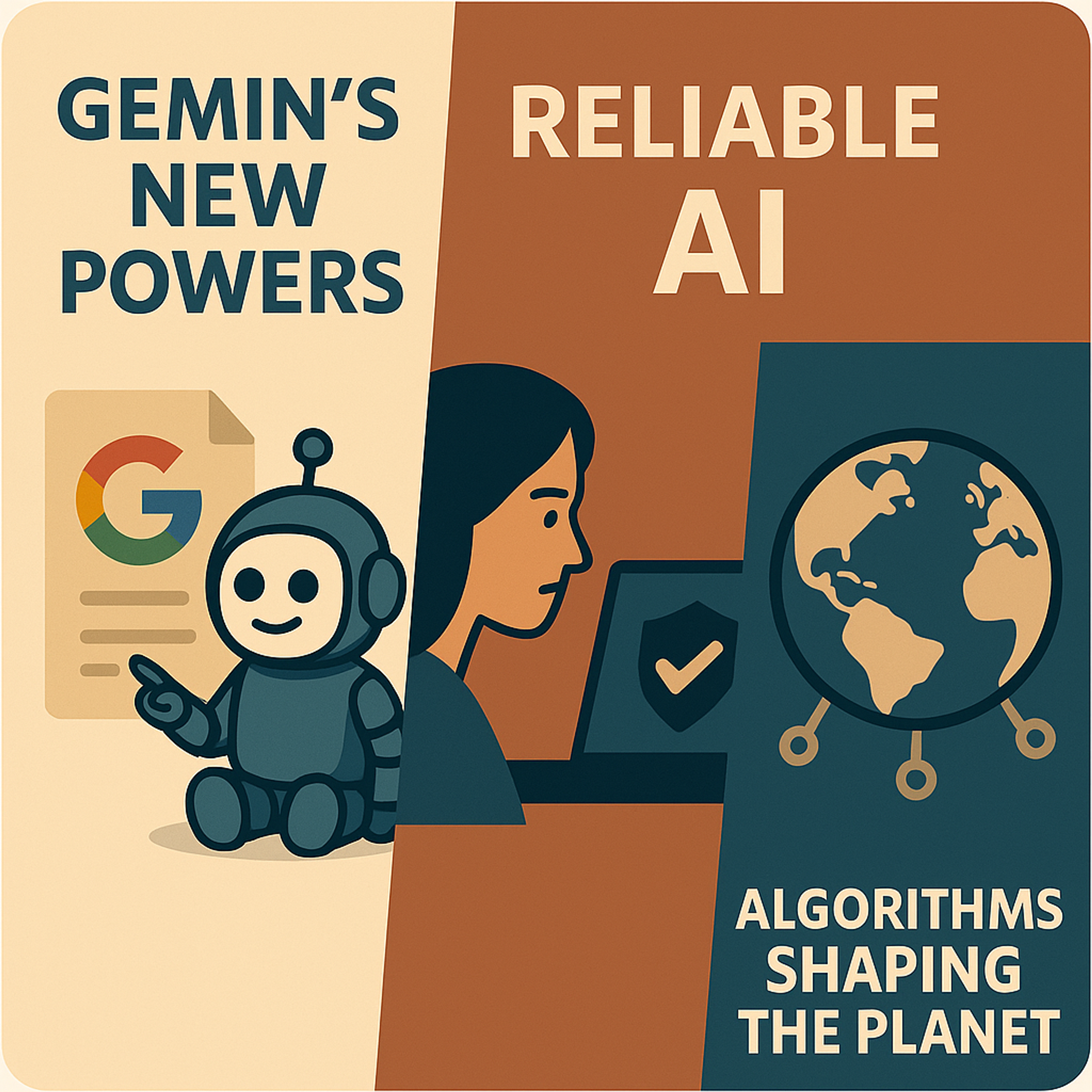 Gemini’s New Powers, Reliable AI, and Algorithms Shaping the Planet — Episode 5 episode artwork