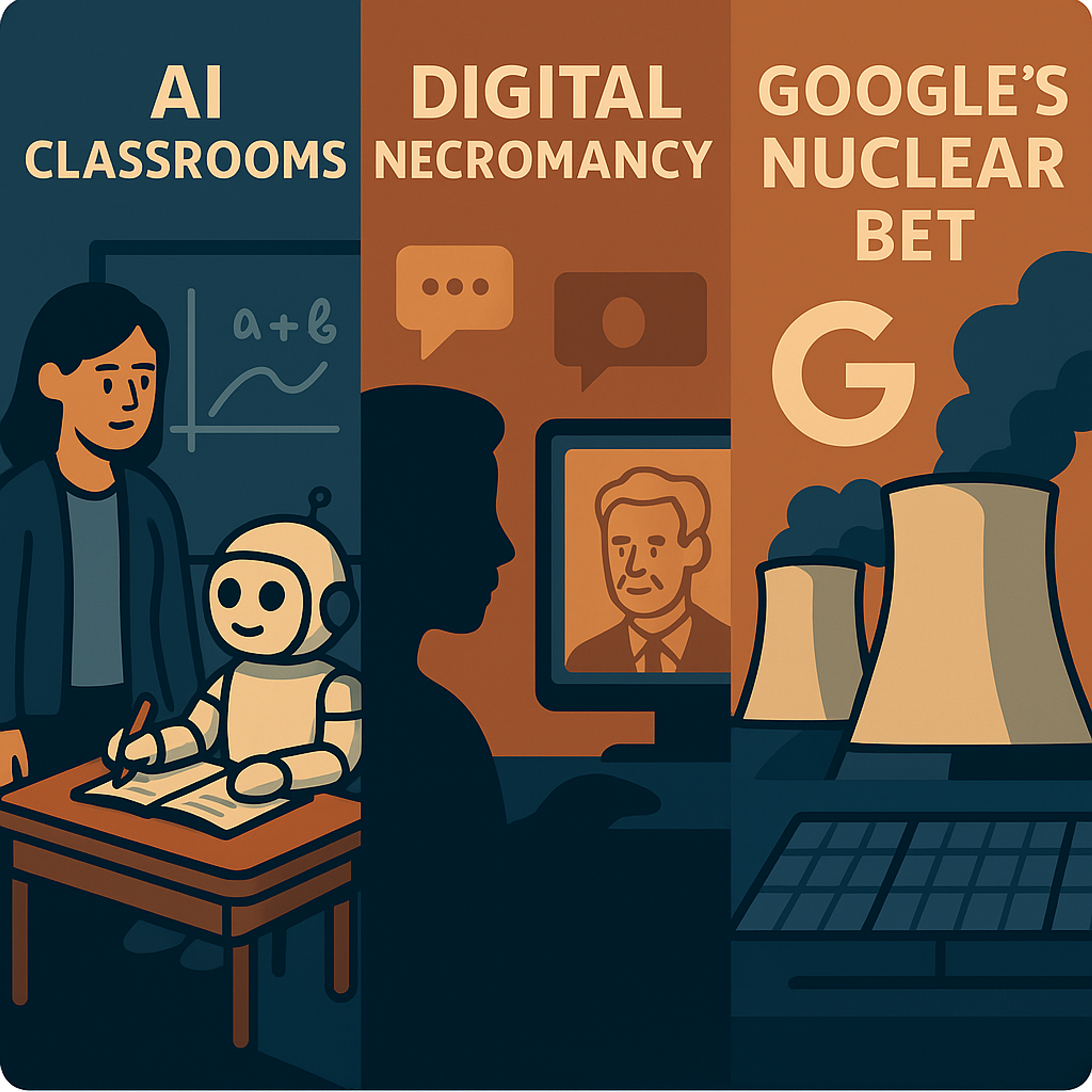 AI Classrooms, Digital Necromancy, and Google’s Nuclear Bet — Episode 6 episode artwork