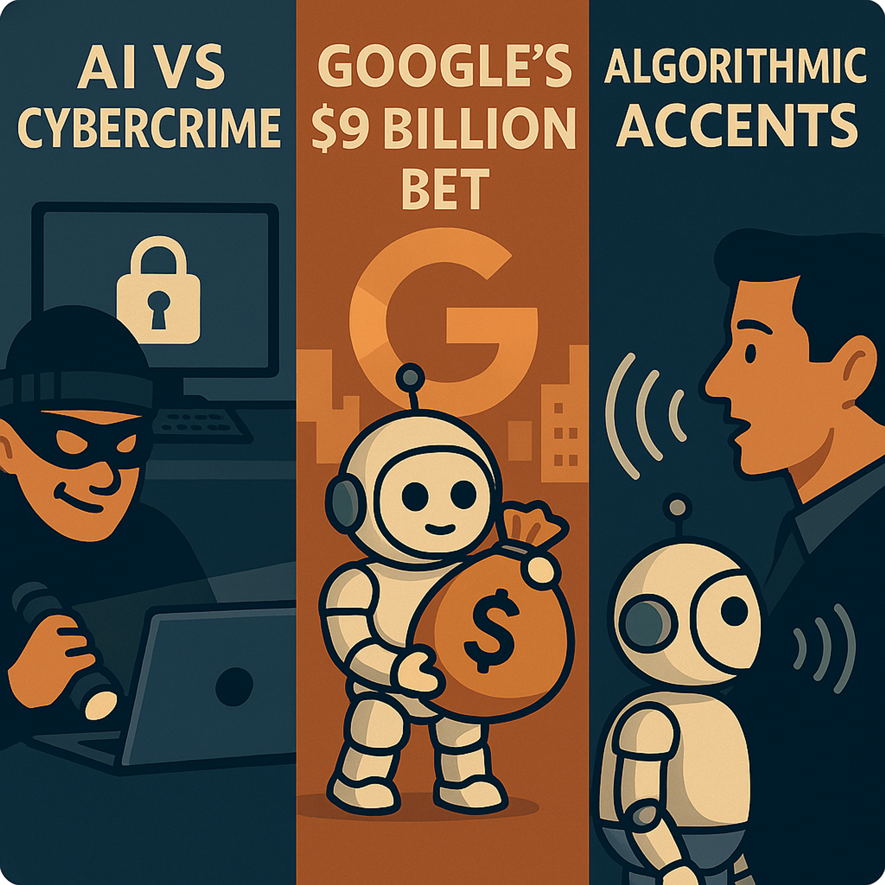 AI vs Cybercrime, Google’s $9B Bet, and the Rise of Algorithmic Accents — Episode 9 episode artwork