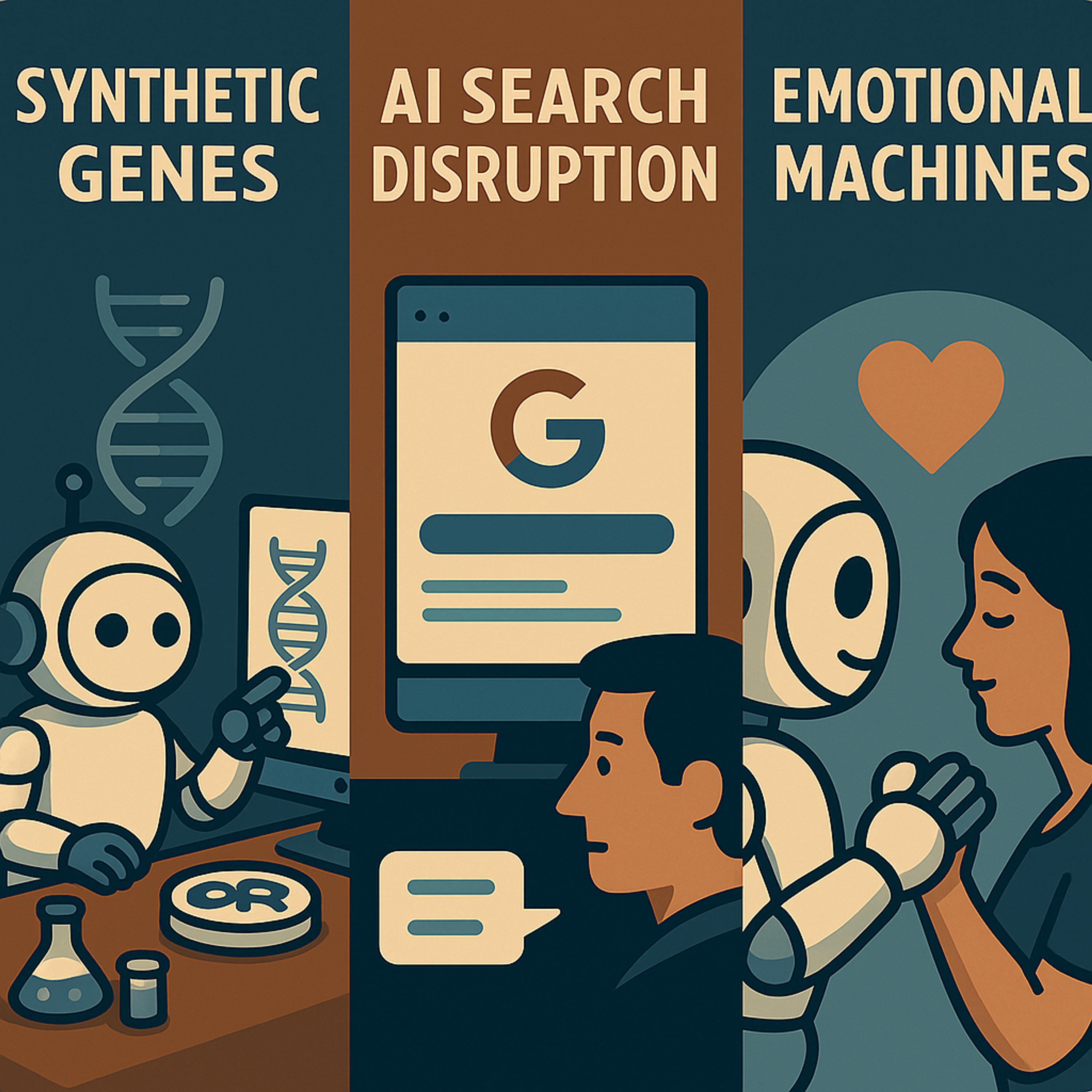 Synthetic Genes, AI Search Disruption, and Emotional Machines — Episode 10 episode artwork