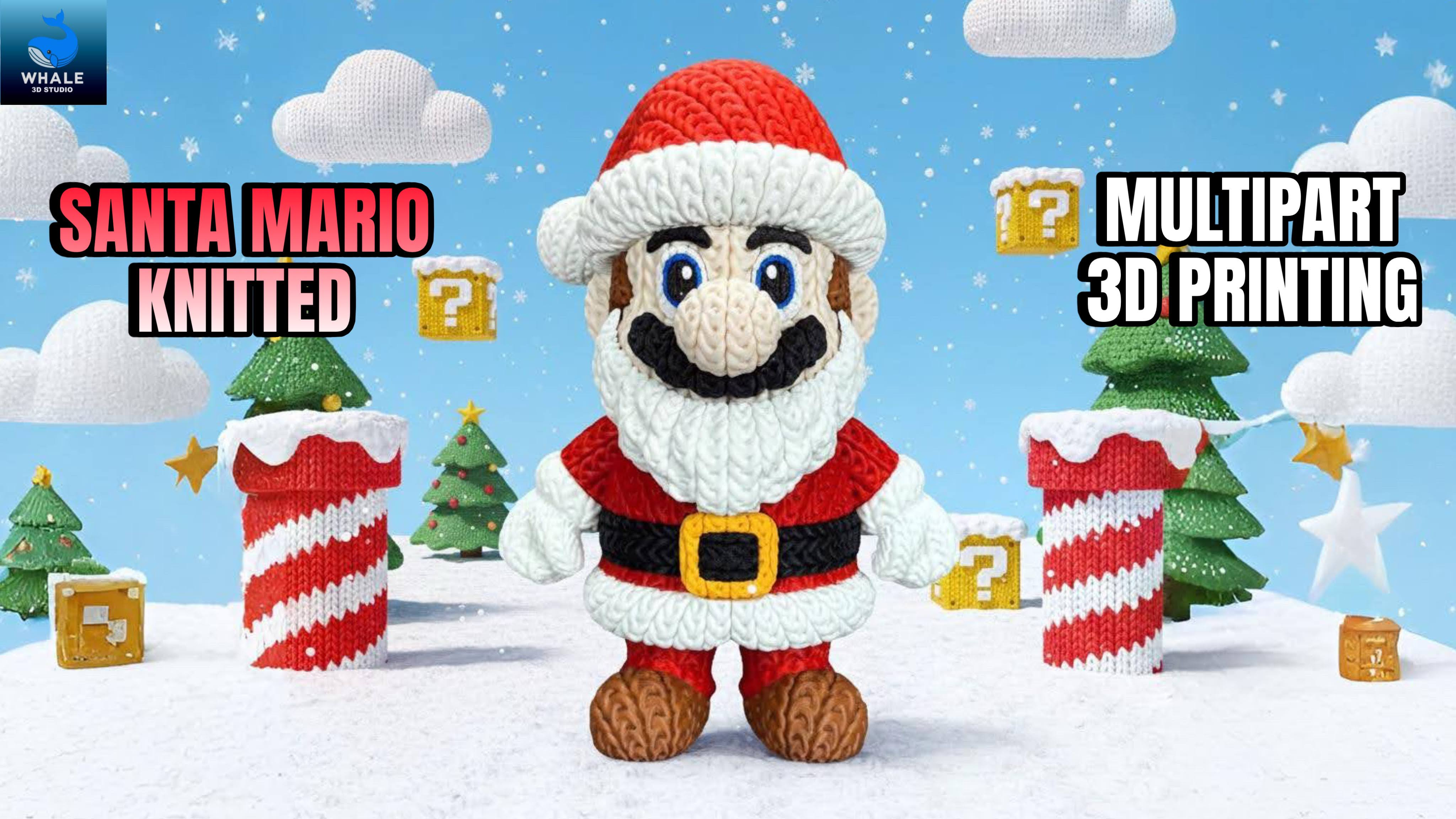 Santa Mario - Knitted - Crochet - Multipart