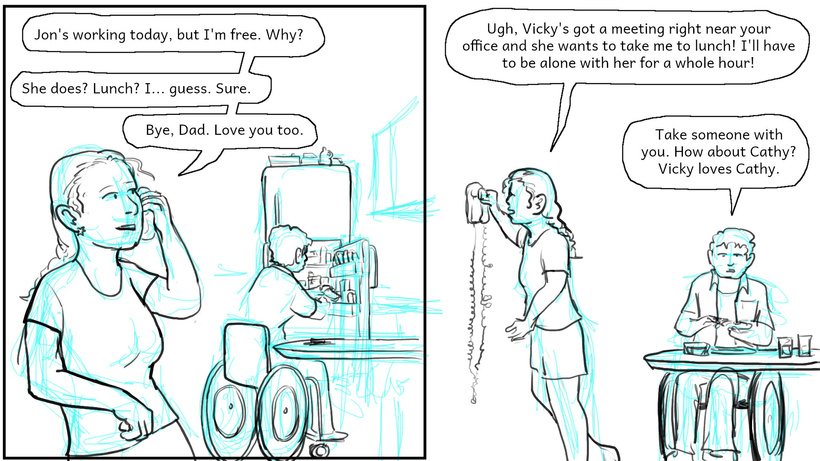 Ella has a lunch date