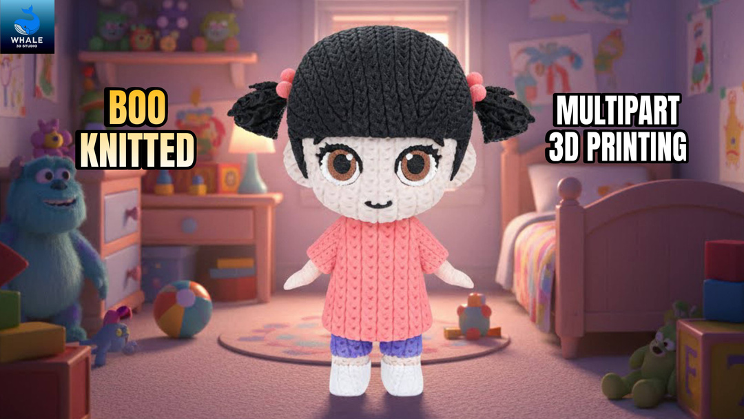 Boo - Monster Inc - Knitted - Crochet - Multipart