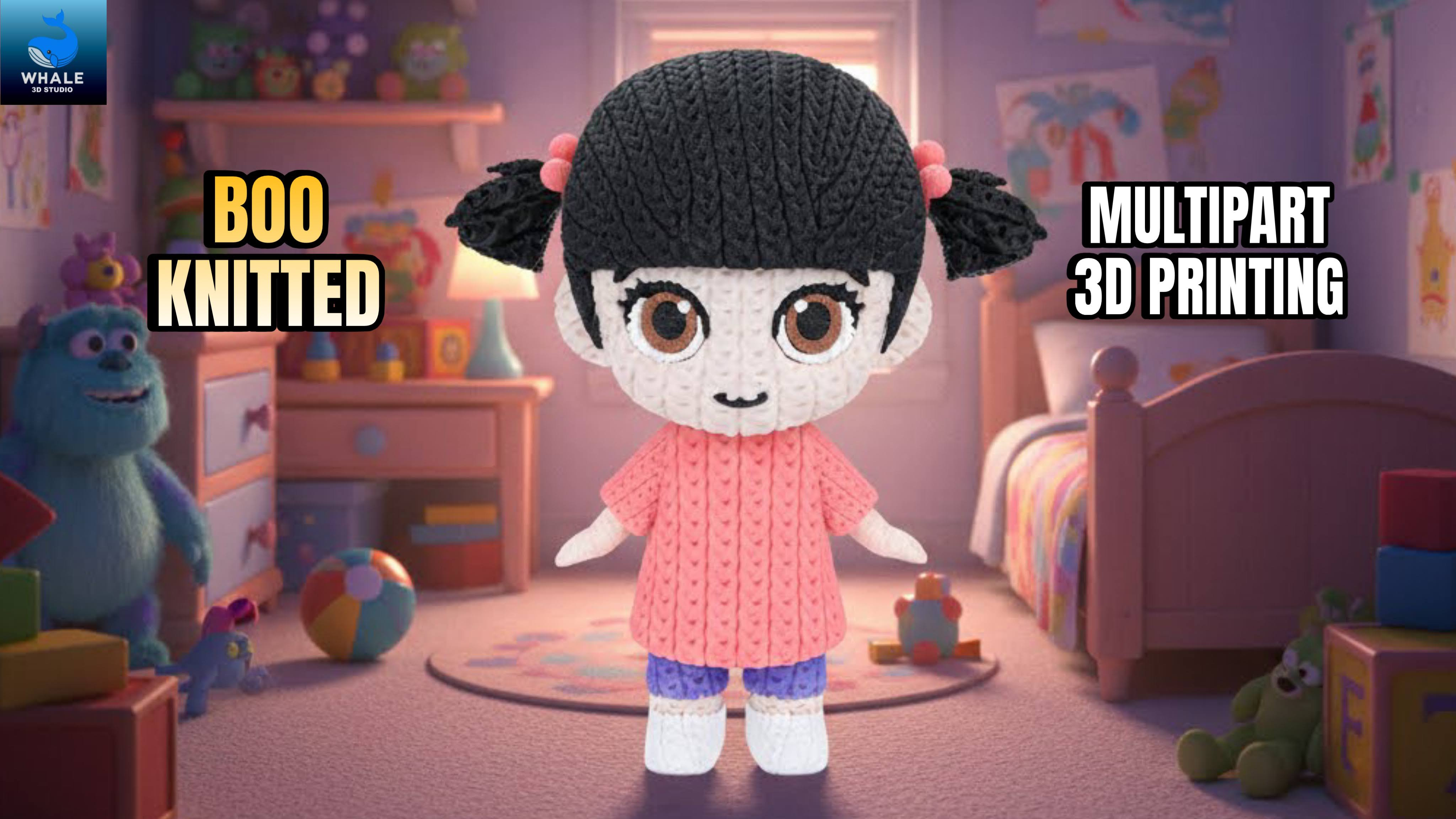 Boo - Monster Inc - Knitted - Crochet - Multipart