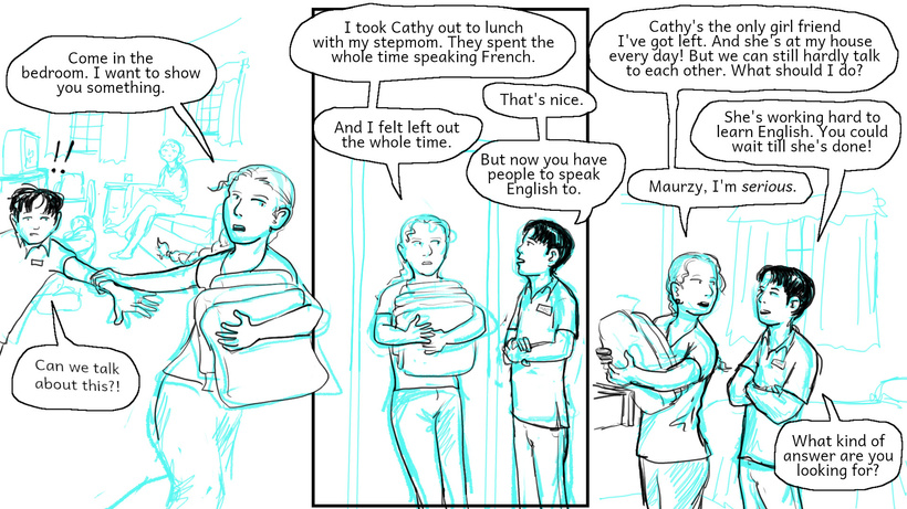 Ella has something very serious to talk about