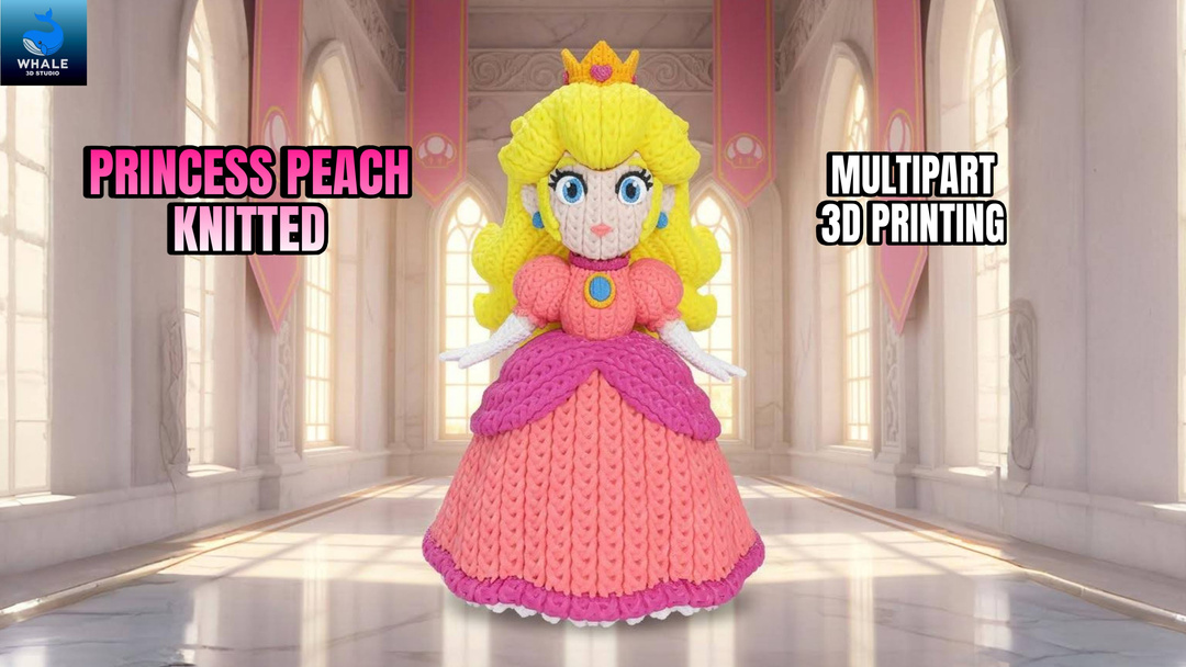 Princess Peach - Knitted - Crochet - Multipart