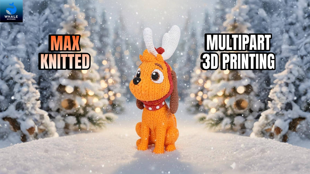 Max - The Grinch’s Dog - Knitted - Multipart