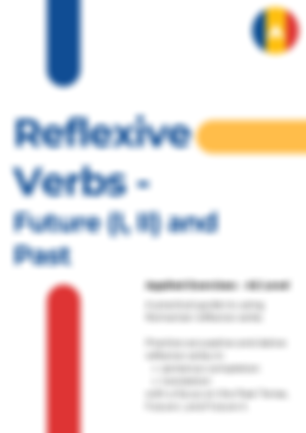 Reflexive Verbs: Past and Future - Exercises