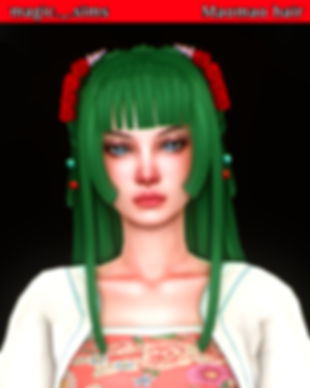 ❤️ maomao.sayumao.さま❤️ Maomao hair - Magic._.sims | Magic._.sims on Patreon