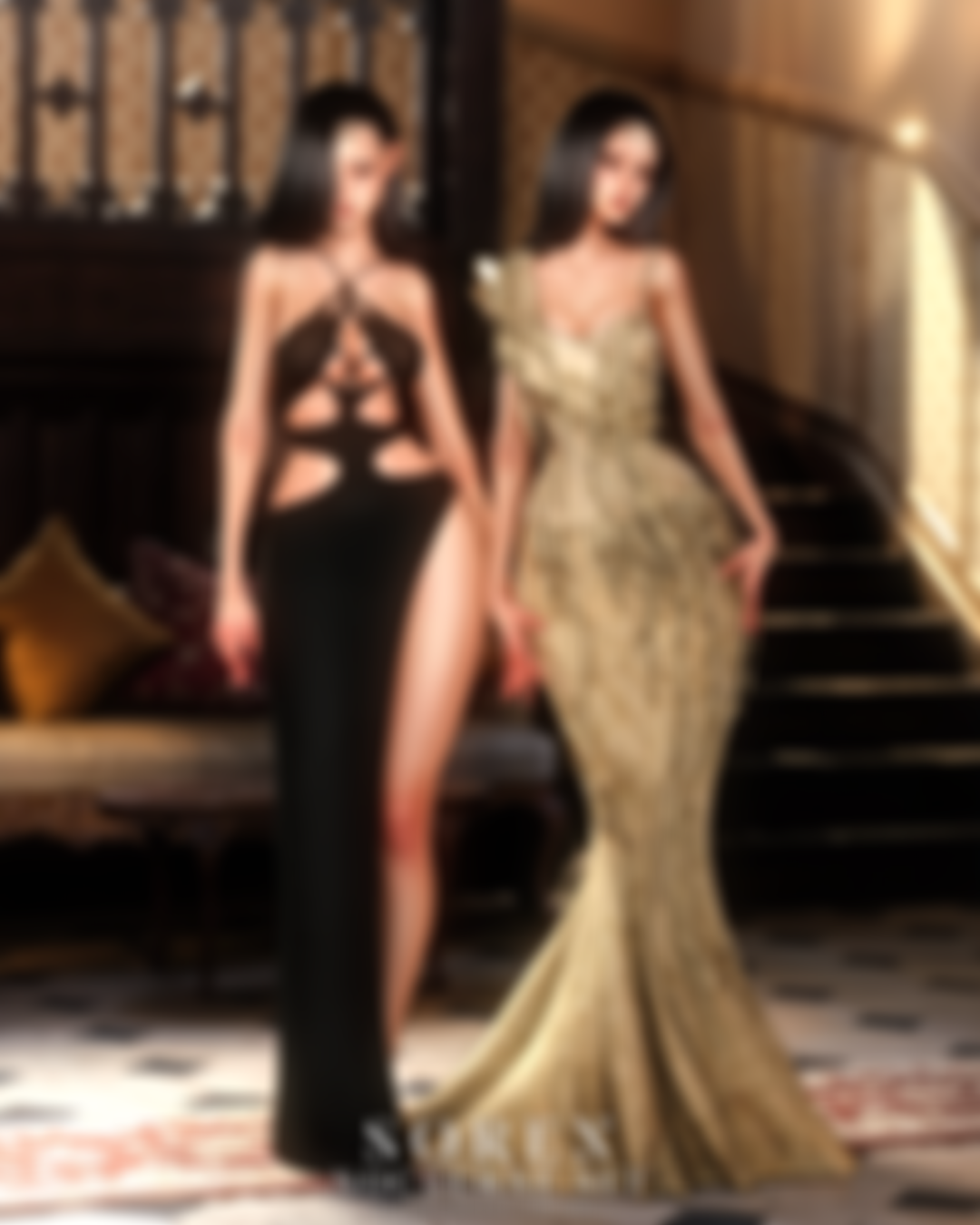 lavendar brown dresses Minuit Nocturne Dress main image 0