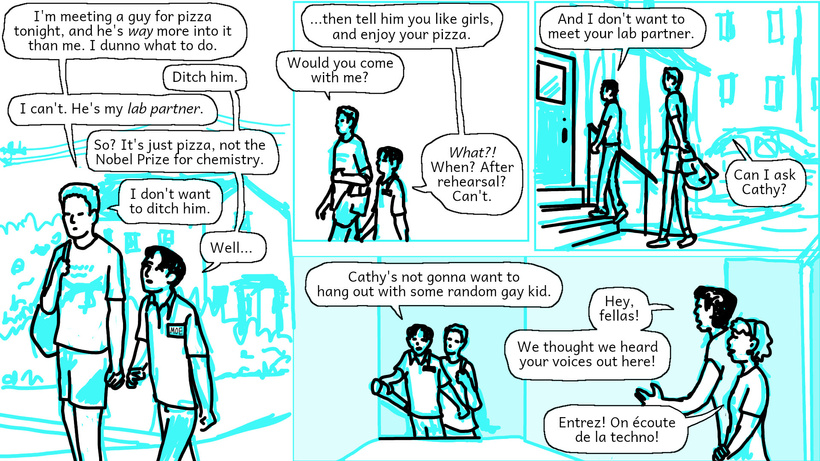 Ren and Maurice walk home together