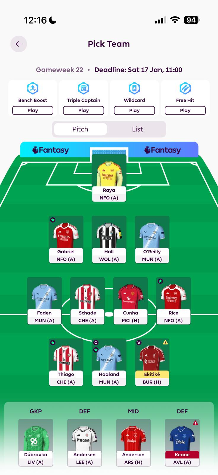 FPL GW22 teams