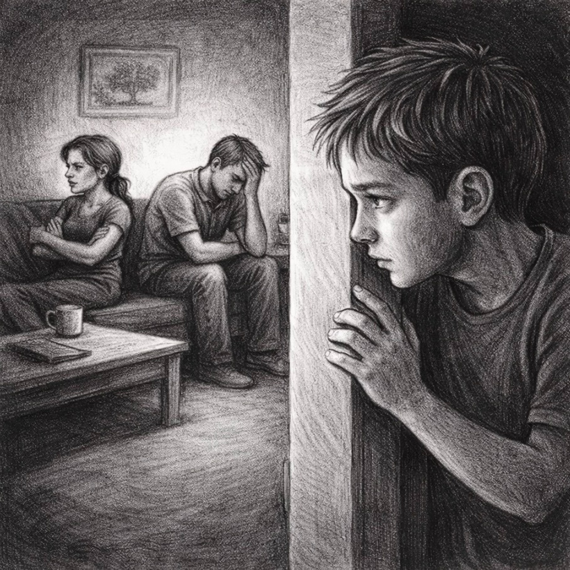 vystrasene-dieta-sa-skryva-za-dverami-a-potichu-zistuje-ci-je-vhodna-situacia-povedat-co-ho-trapi-ale-rodicia-maju-tichu-domacnost-citi-strach-napatie-a-bezmocnost