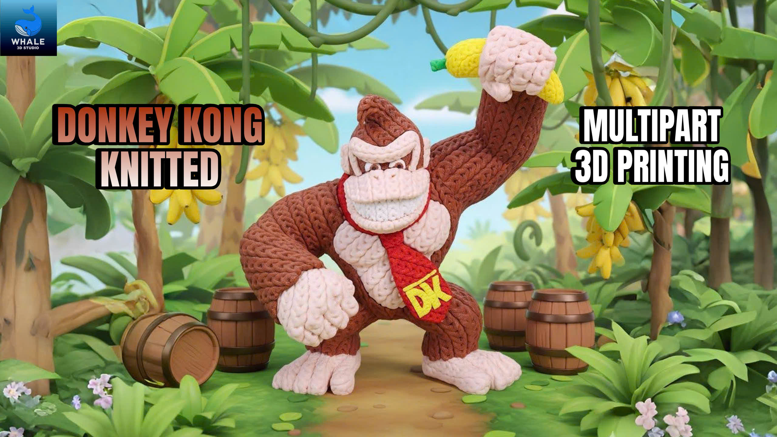 Donkey Kong - Knitted - Crochet - Multipart