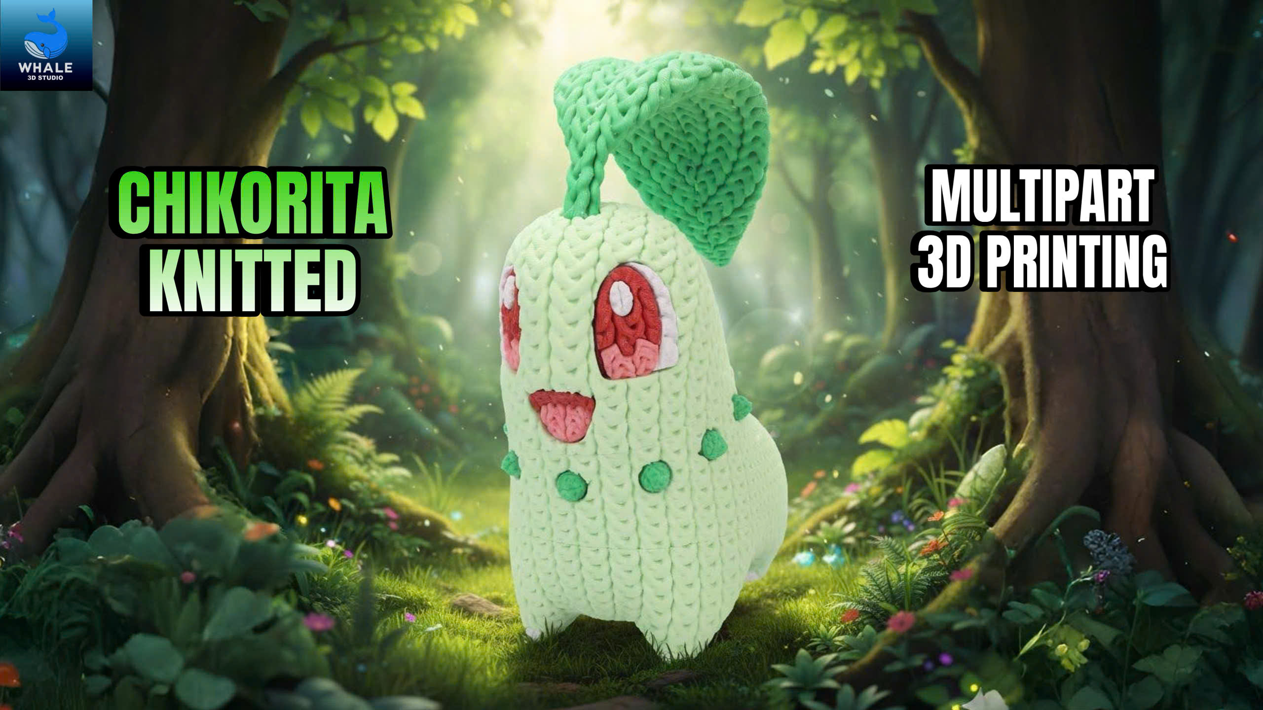 Chikorita - Knitted - Crochet - Multipart