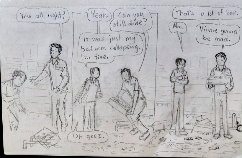 Maurice and Damion deal with the mess