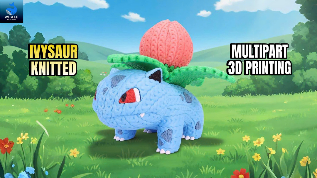 Pokemon Ivysaur - Knitted - Crochet - Multipart