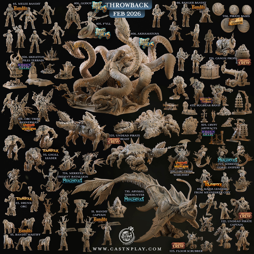 Cast n Play February 2026 - Pirates of the Shattered Sea Preview