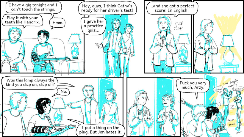 It turns out Maurice secretly bought the clapper and now Jon is mad and Ella is entertained