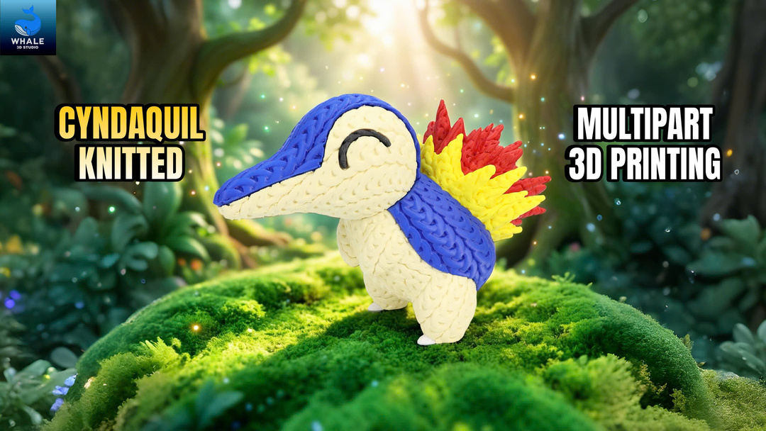 Pokemon Cyndaquil - Knitted - Crochet - Multipart
