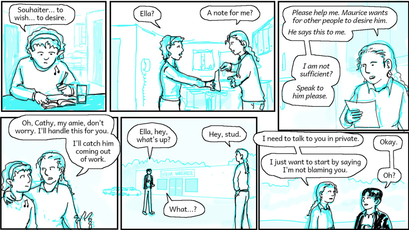 Cathy recruits Ella to help her confront Maurice