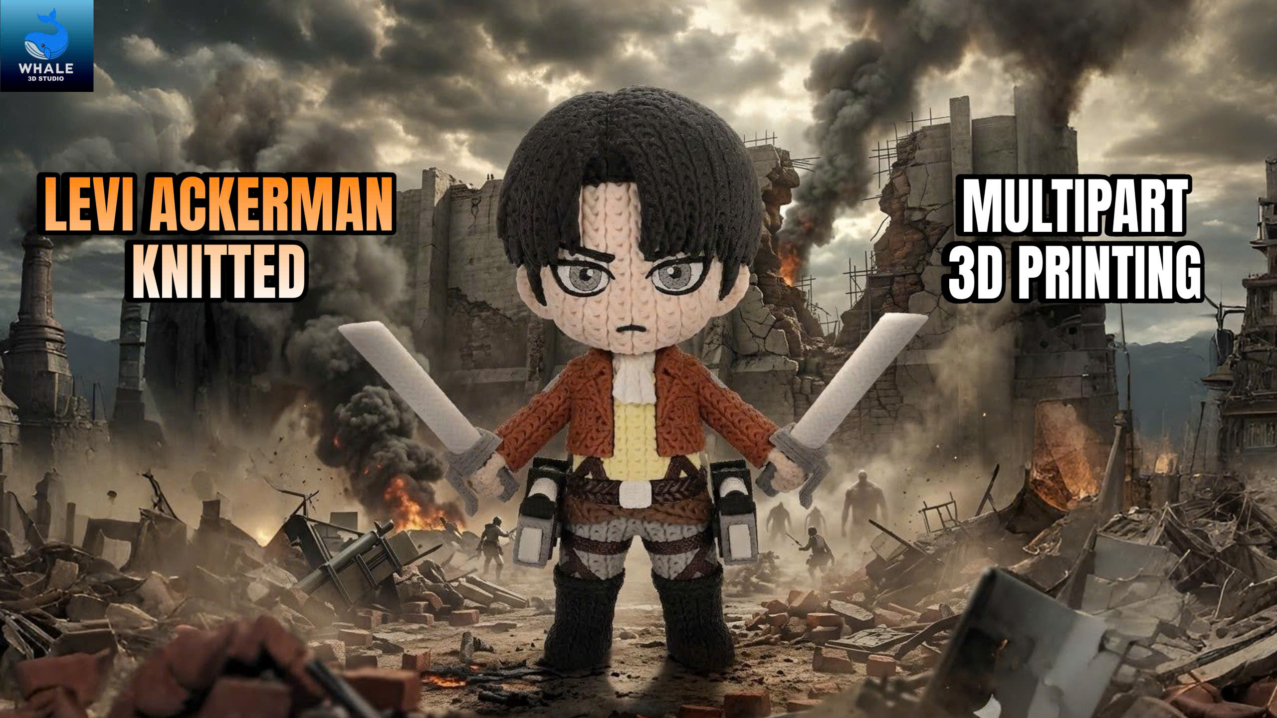 Levi  Ackerman - Knitted - Crochet - Multipart