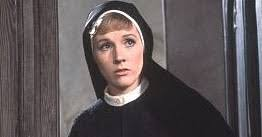 Sister Maria from The Sound of Music (before she becomes Maria von Trapp), wearing her full habit.