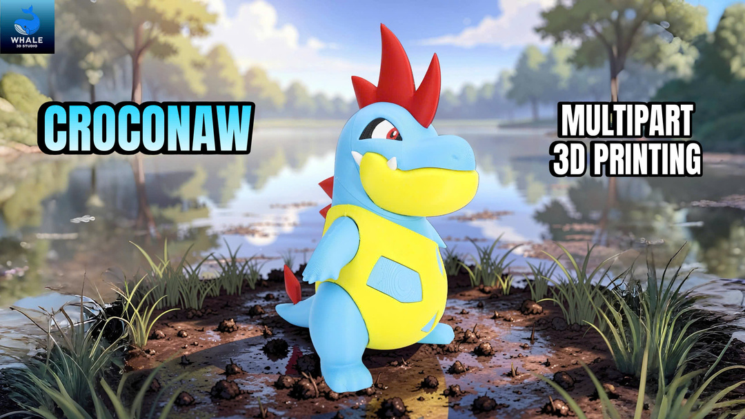 Pokemon Croconaw - Regular Verison - Multipart