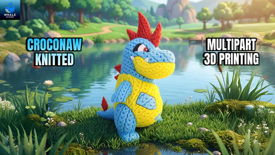 Pokemon Croconaw - Knitted - Crochet Multipart