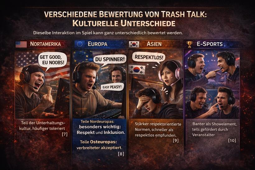 Unterschiedliche Reaktionen auf eine Provokation je nach kulturellem Kontext