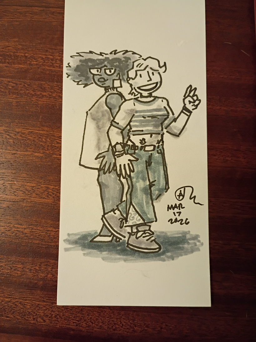 A little drawing of Tina and Ellie