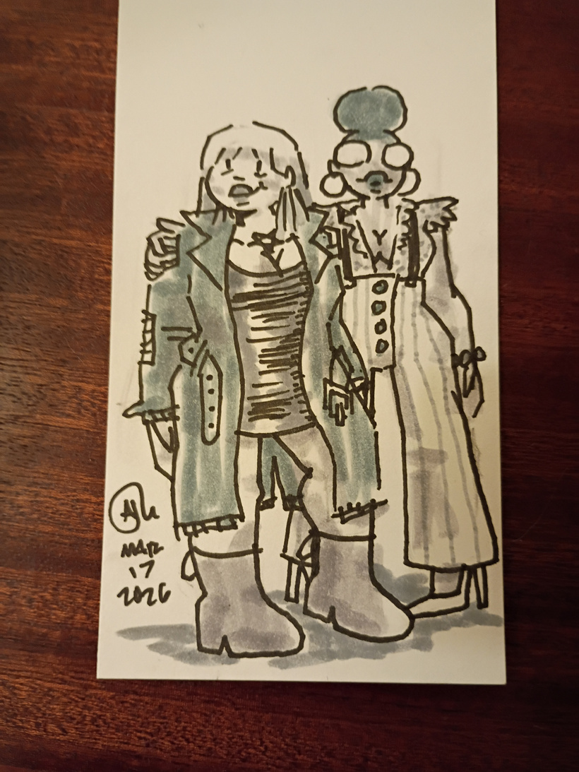 A little drawing of Tori and Val