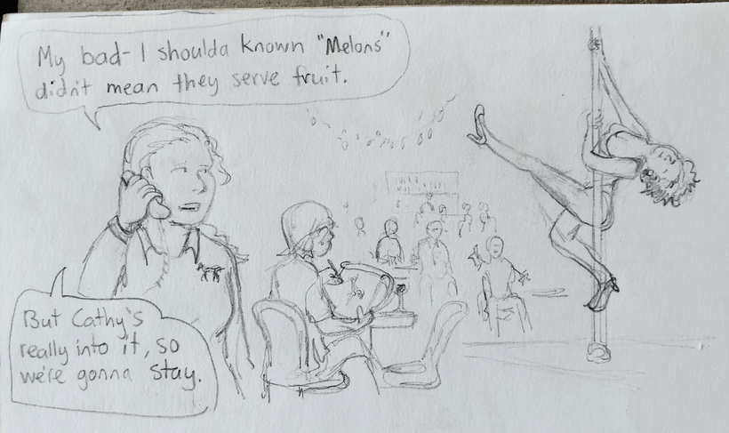 Ella did not intend to bring Cathy here