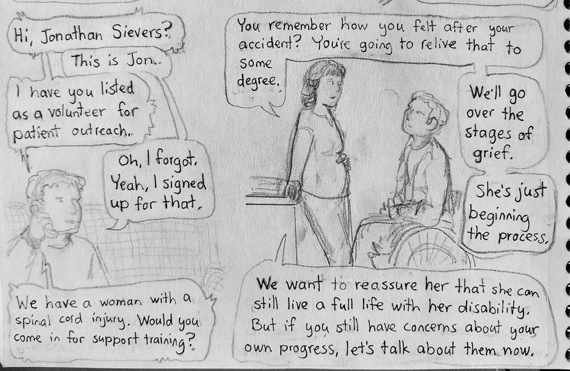 Jon gets recruited for volunteer work