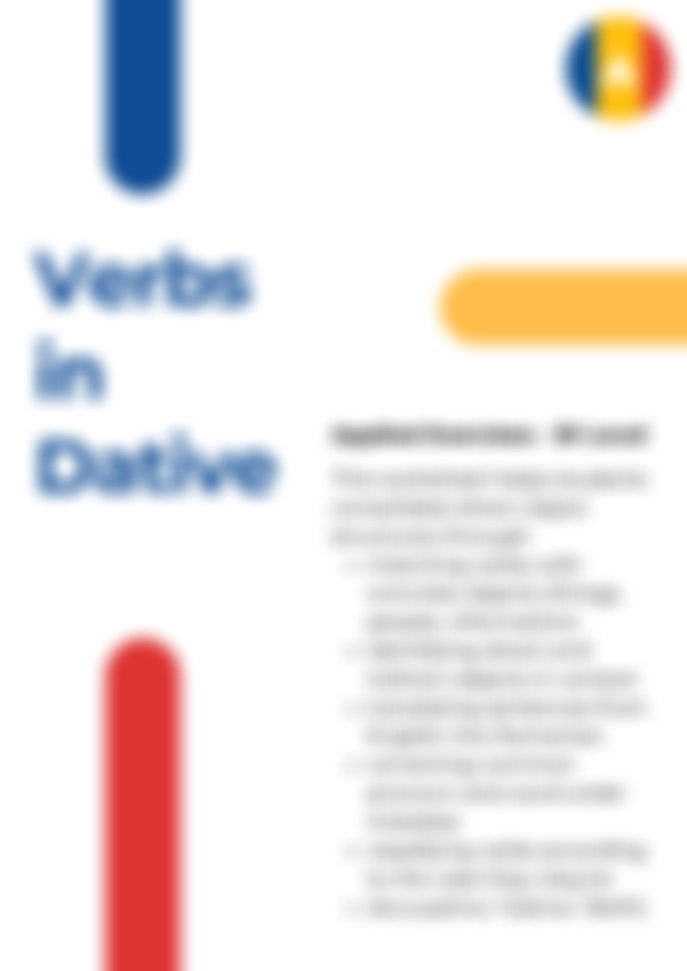 Verbe care cer Dative - Exercises