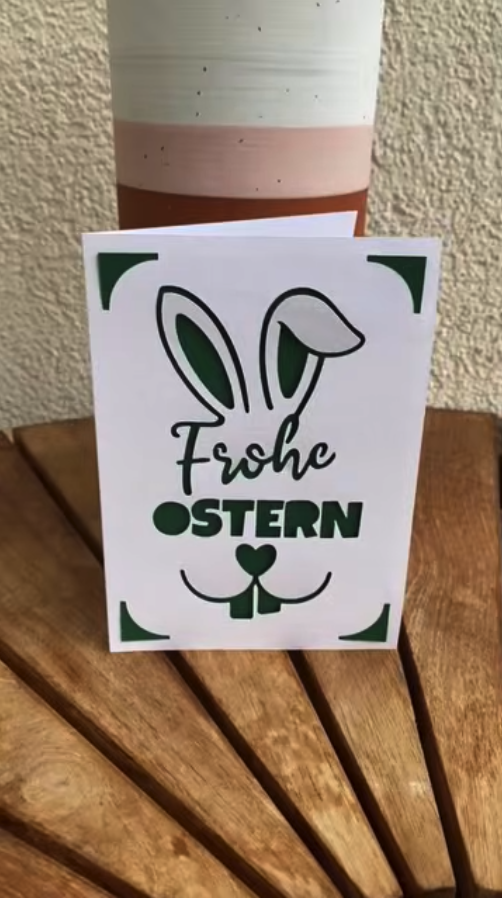 Karte Frohe Ostern | Plotterdatei | SVG 1
