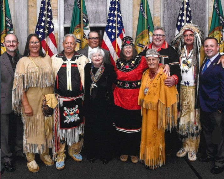 An image of the Mohegan Tribe's leaders taken from Instagram.