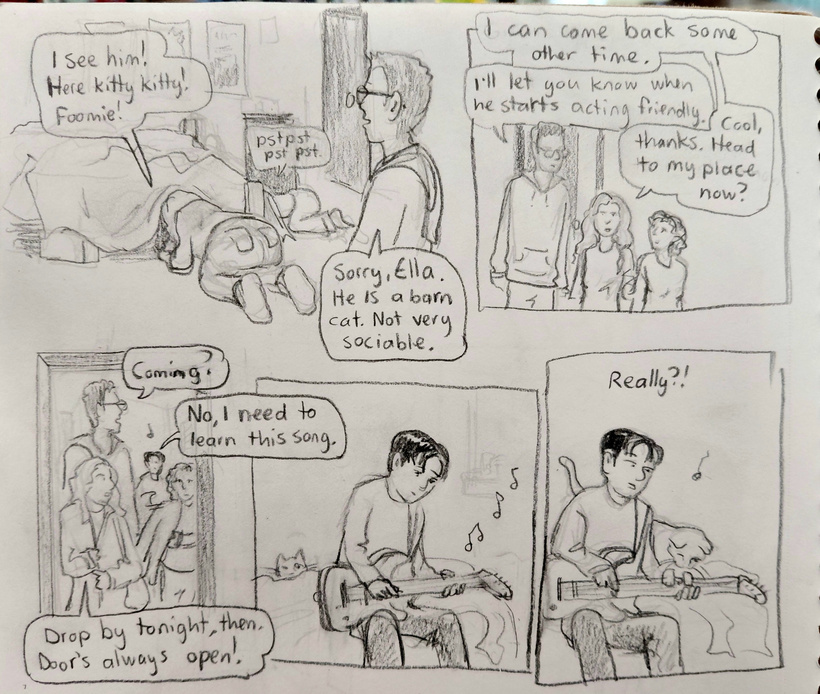 Ella wants to see the cat