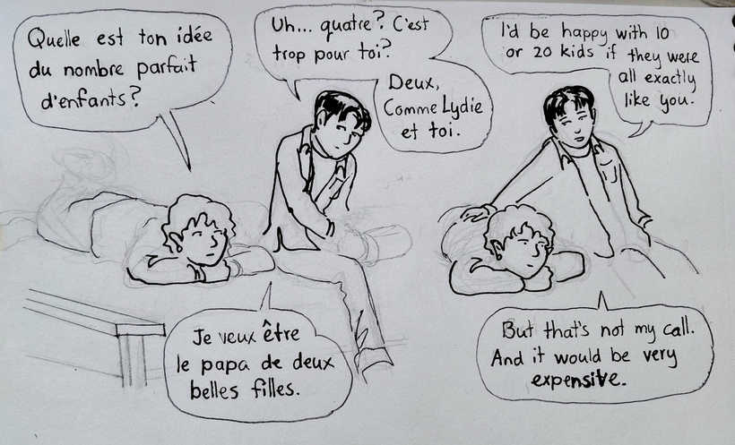 Cathy and Maurice talk about having children