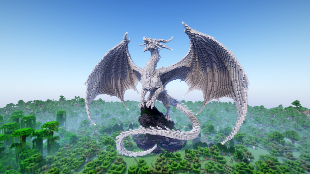 Minecraft Axolotl Dragon Statue, For God Level Members | Patreon