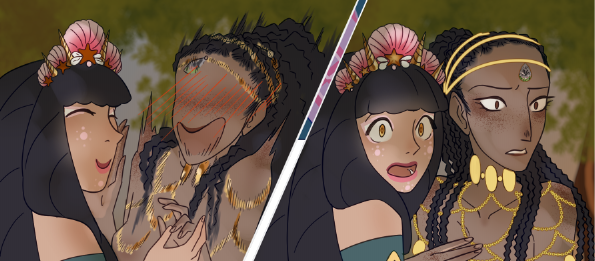 Coral et sa servante : sneak peak chapitre 1 Livre des gemmes par Lutin Karau