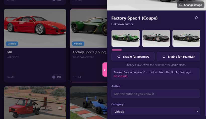 Now you can Add and Edit Mod Authors