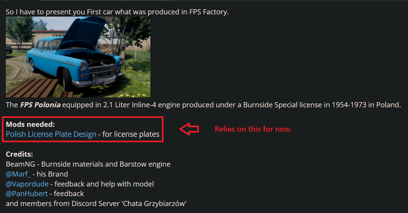 Screenshot of where the Dependency mod comes from for BeamNG Mod Manager. Find out more at BeamModManager.xyz