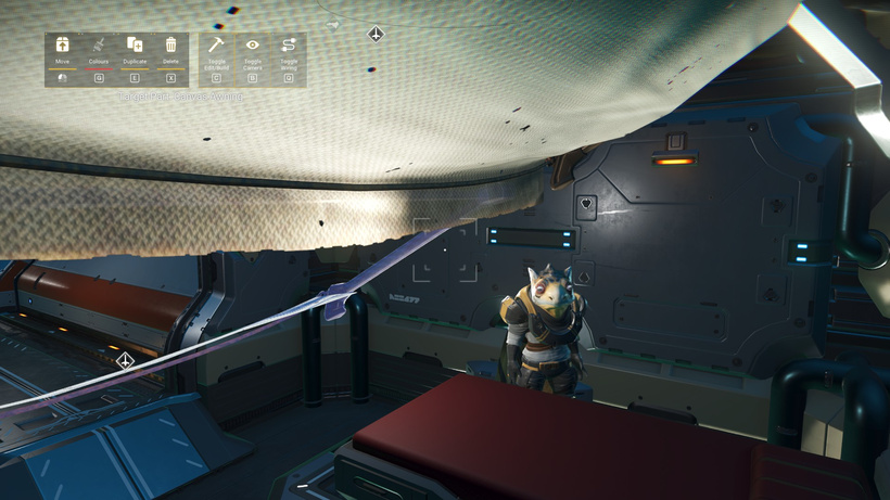 Added awnings to block the overhead light and cast a shadow over the bed. Worked great!