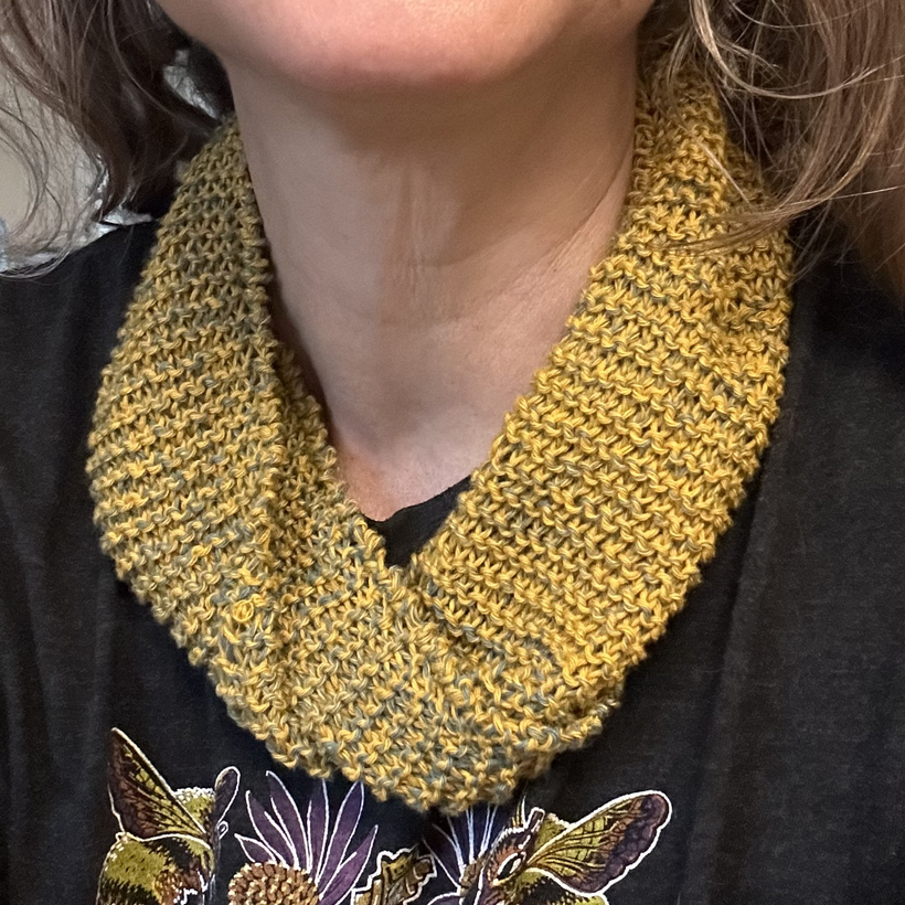 Tiny Forever Infinity Neck Warmer - handmade with organic cotton