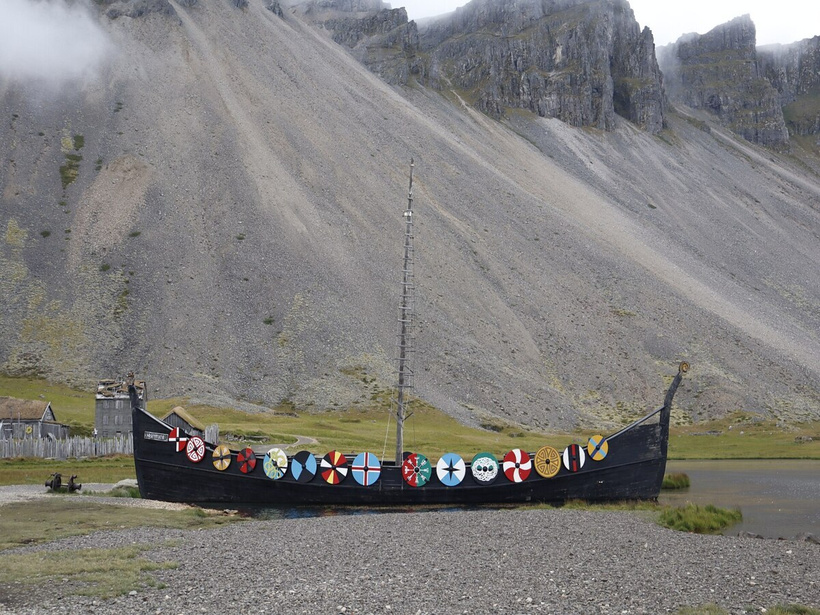 Viking ship replica in Iceland, present day. Source: Syrio