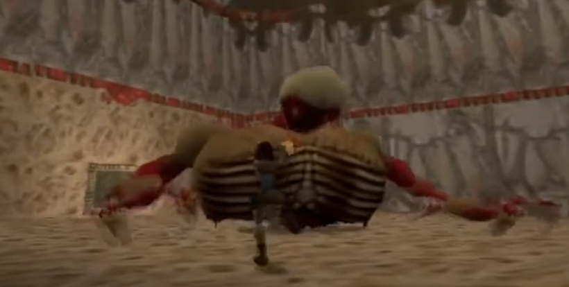 You know, Tomb Raider. The series where you can fight a giant legless mutant