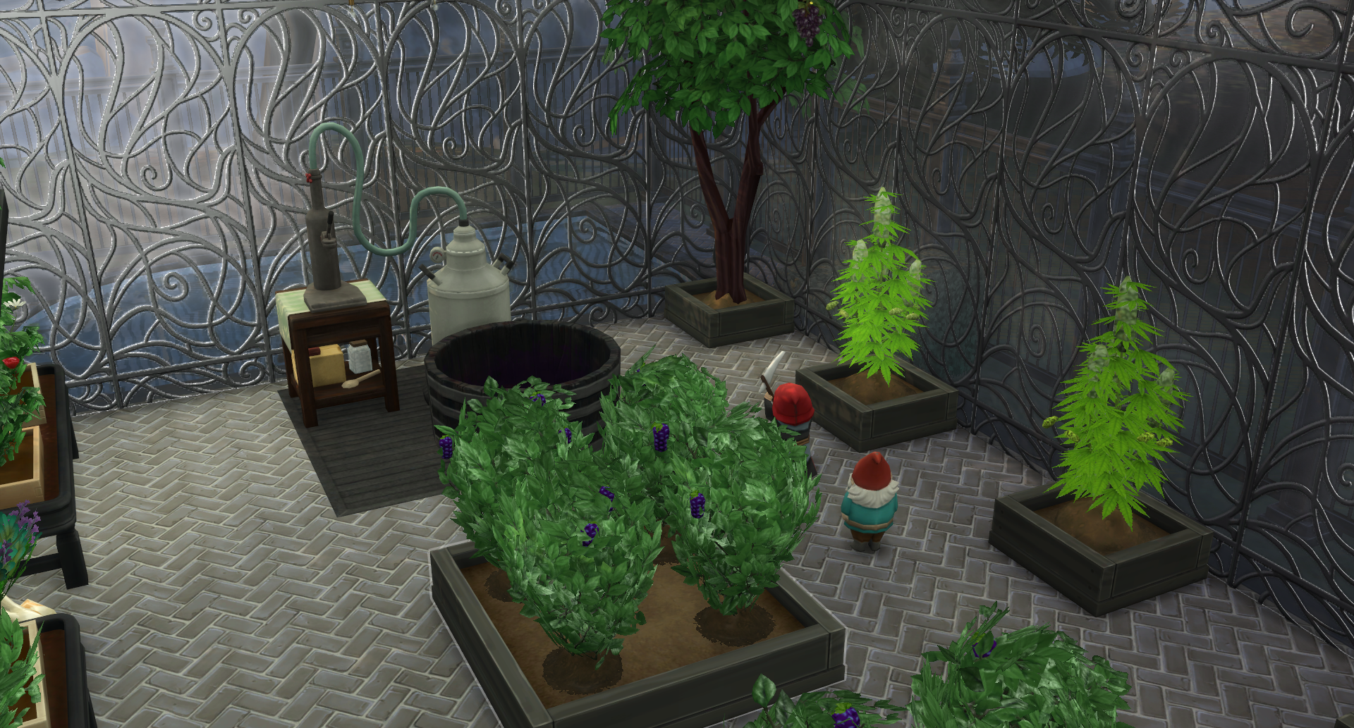 Greenhouse at Fledermaus Bend in The Sims 4